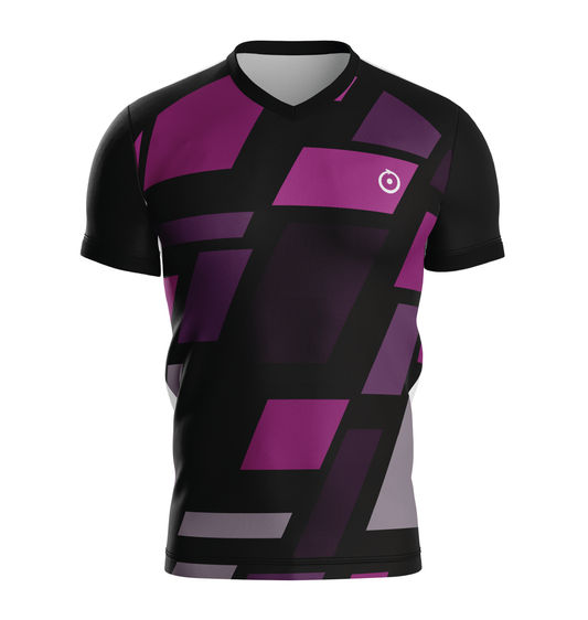 Playera a cuadros morados